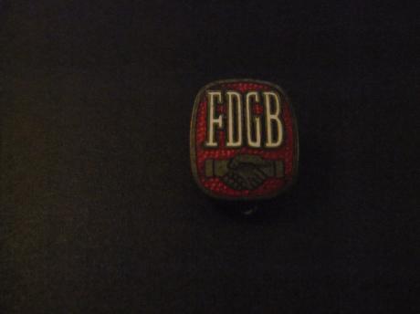 FDGB ( Freier Deutscher Gewerkschaftsbund ) eenheidsvakbond van de voormalige Duitse Democratische Republiek.